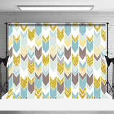 Lofaris Abstract Herringbone Stripes Pattern Photo Backdrop
